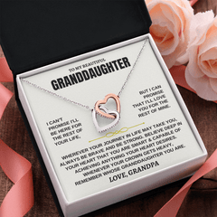 [ALMOST SOLD OUT] To My Beautiful Granddaughter - Interlocked Hearts Necklace Gift Set - SS117