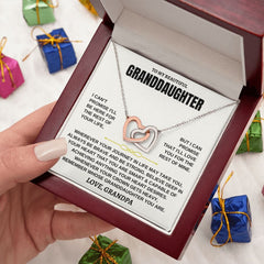 [ALMOST SOLD OUT] To My Beautiful Granddaughter - Interlocked Hearts Necklace Gift Set - SS117