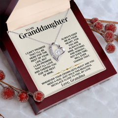 To My Granddaughter - Forever Love Necklace Gift Set - SS316