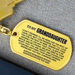 To My Granddaughter | Remember Whose Granddaughter You Are | Personalized Keychain - SS293GDT